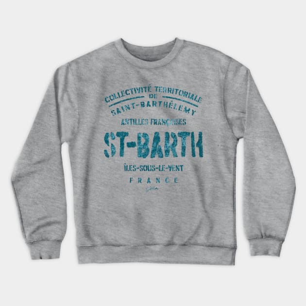 St. Barth, French Antilles Crewneck Sweatshirt by jcombs